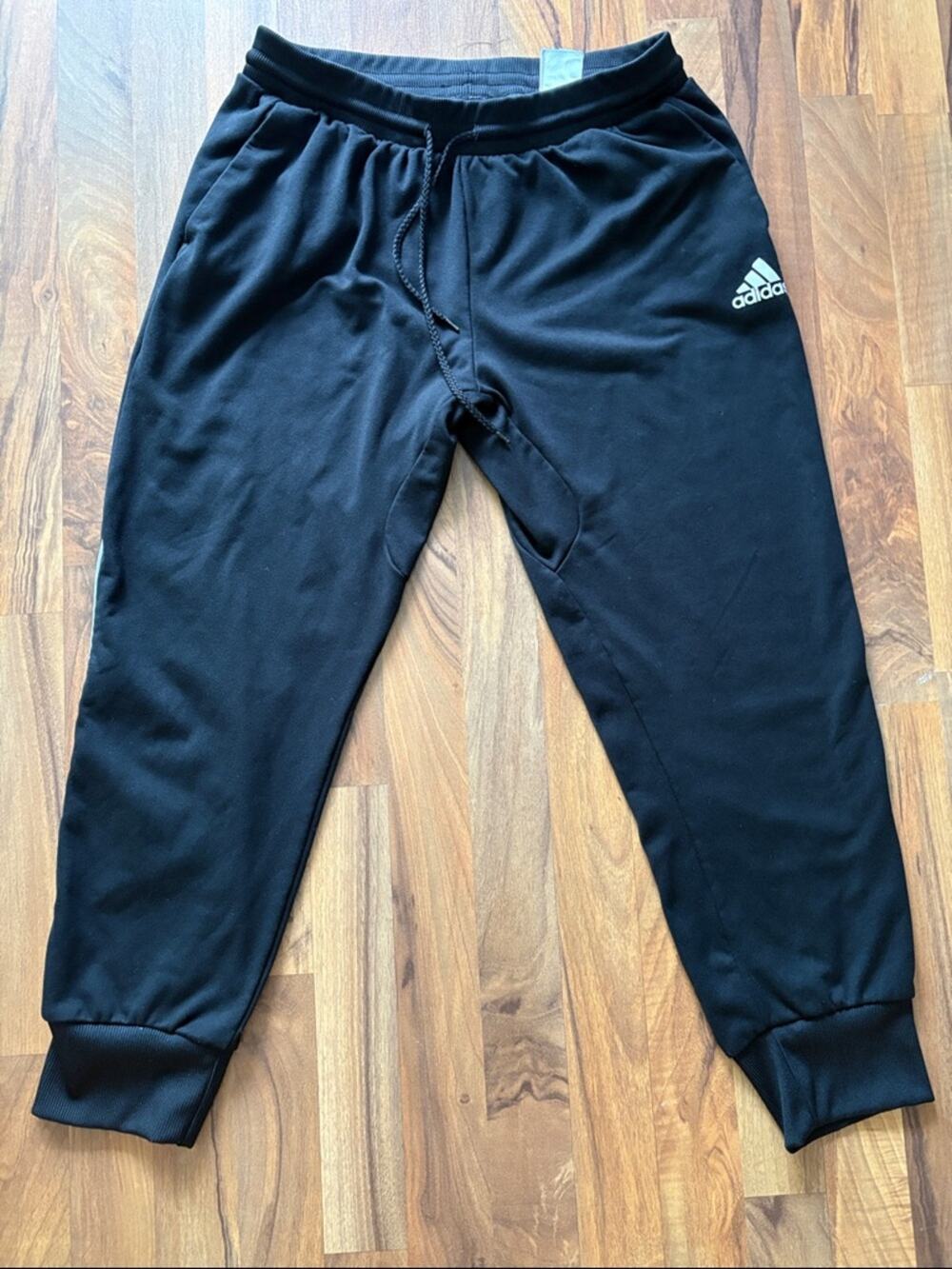 adidas Men’s Black Jogger Sweatpants with Logo Size XL
